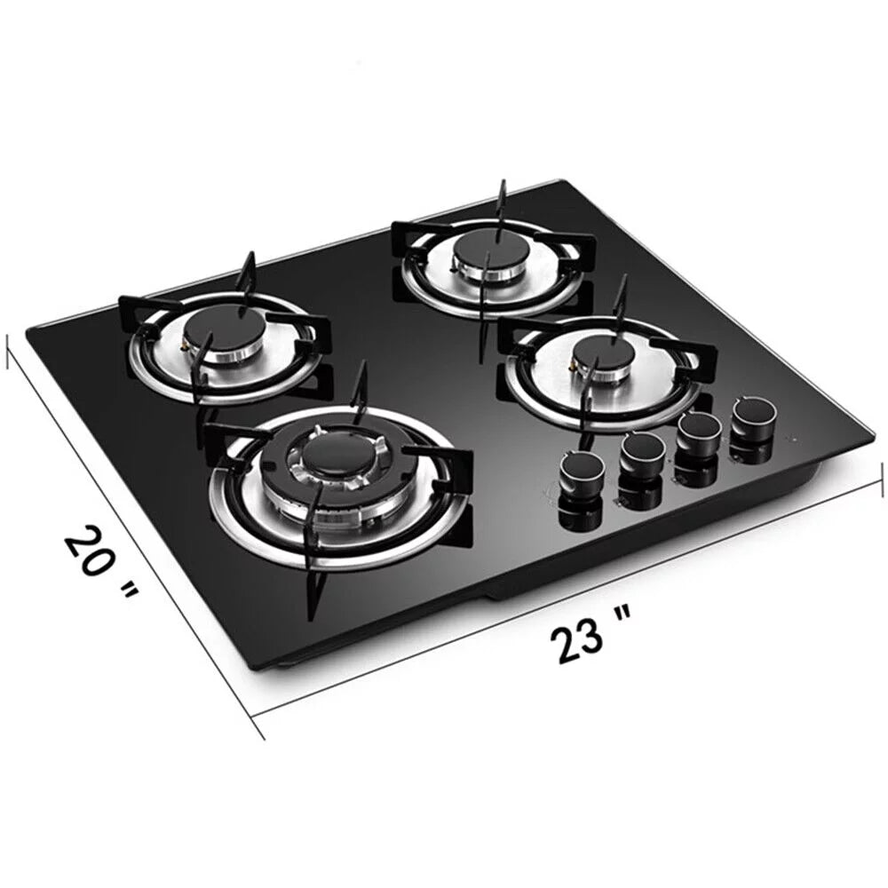 4 Burners Gas Cooktop Tempered Glass T243117