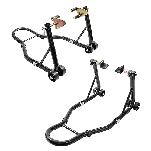 850lbs Motorcycle Stand Lift Front Rear Combo Black B41259