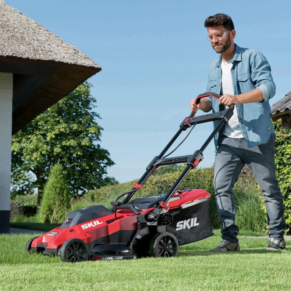 20V Brushless Lawn Mower Kit with Two 4.0 Ah Battery and Dual Port Charger T154036