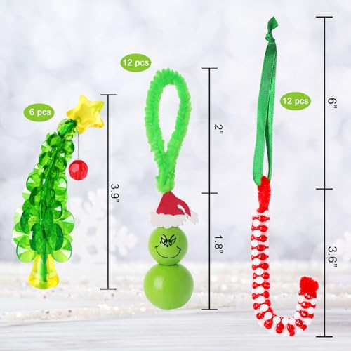 Christmas Beaded Ornament Kit, 30 Sets T50578