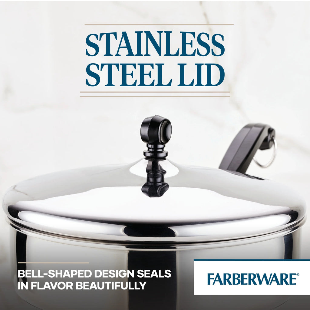 2.75 Quart Stainless Steel Saute Pan with Lid T472