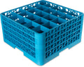 Blue 25-Compartment Glass Rack S8275