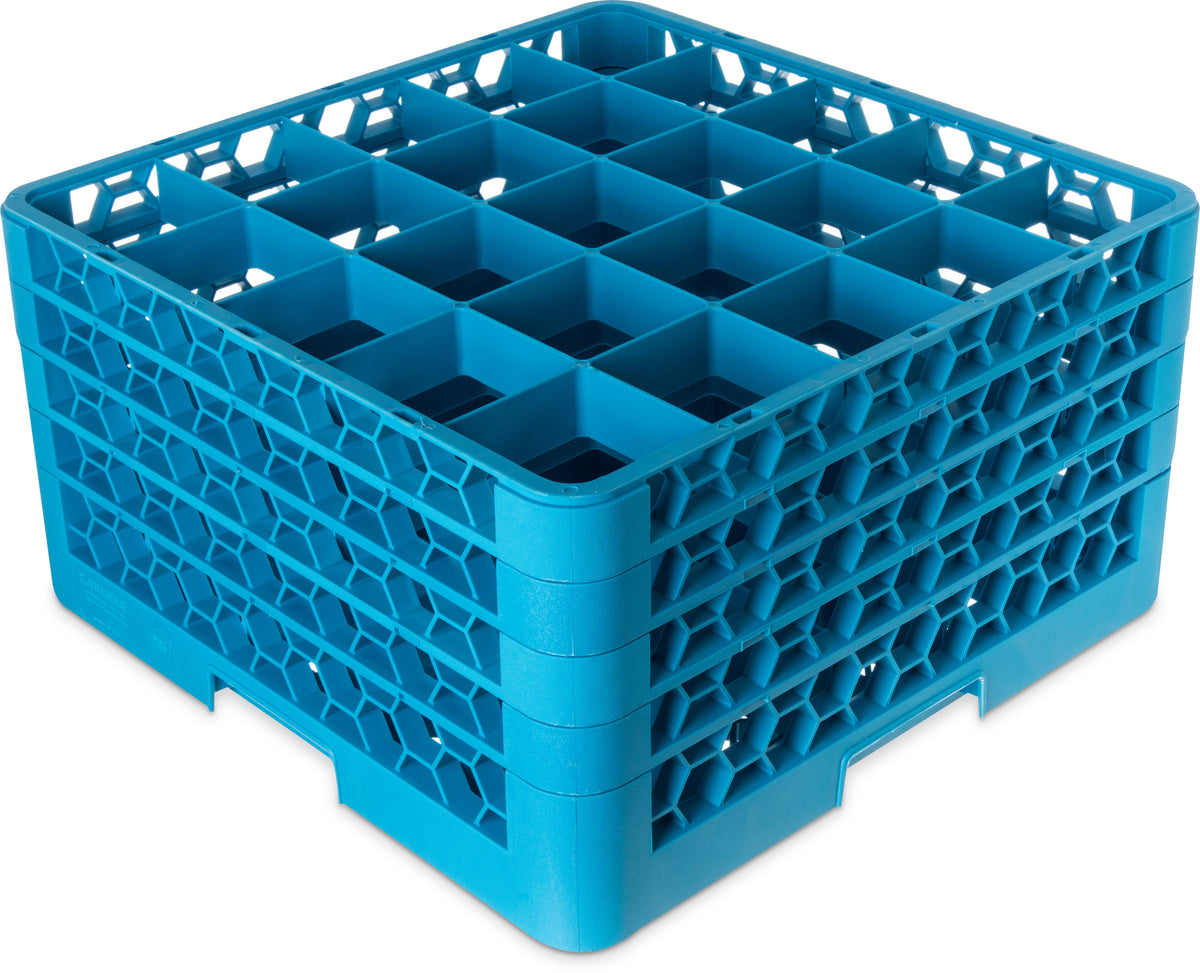Blue 25-Compartment Glass Rack S8275