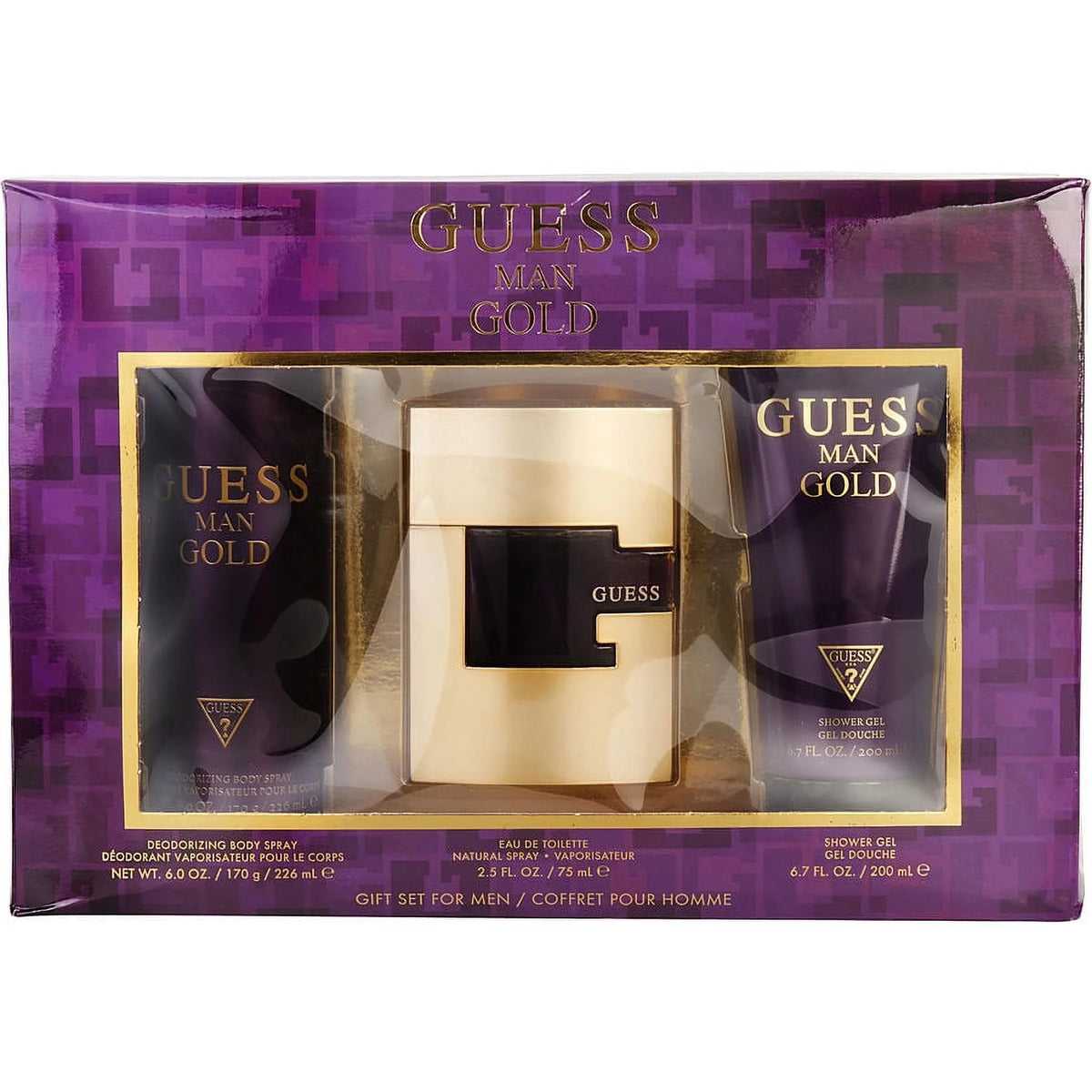 Men's Gold Gift Set Fragrances W9078