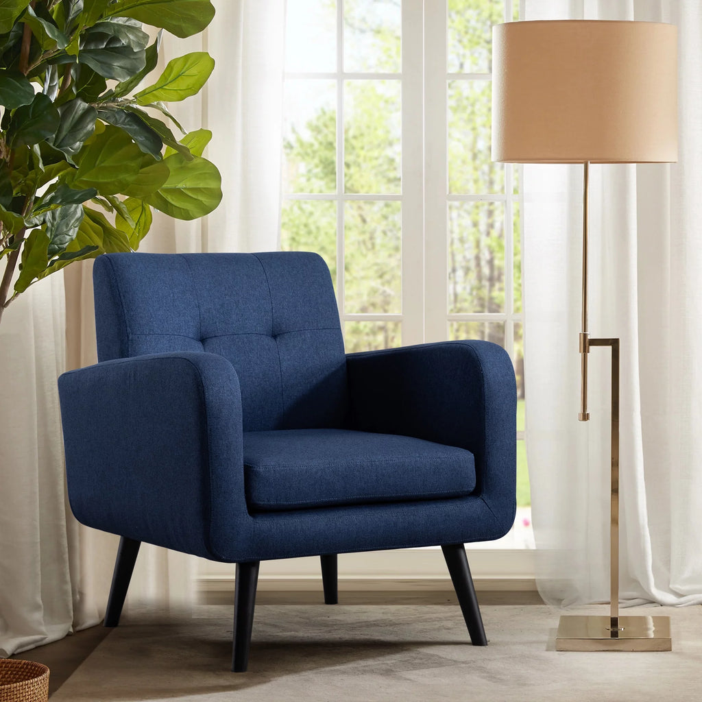 Blue Upholstered Accent Armchair P634