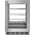 24 in. 14-Bottle Wine and 126-Can Beverage Cooler in Stainless Steel J845296