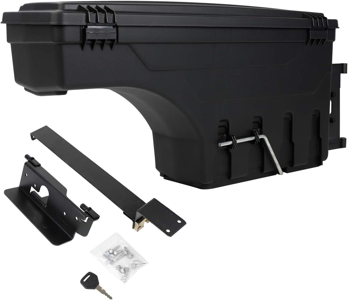 Truck Bed Wheel Well Storage Case Tool Box Lockable Storage Box P6414