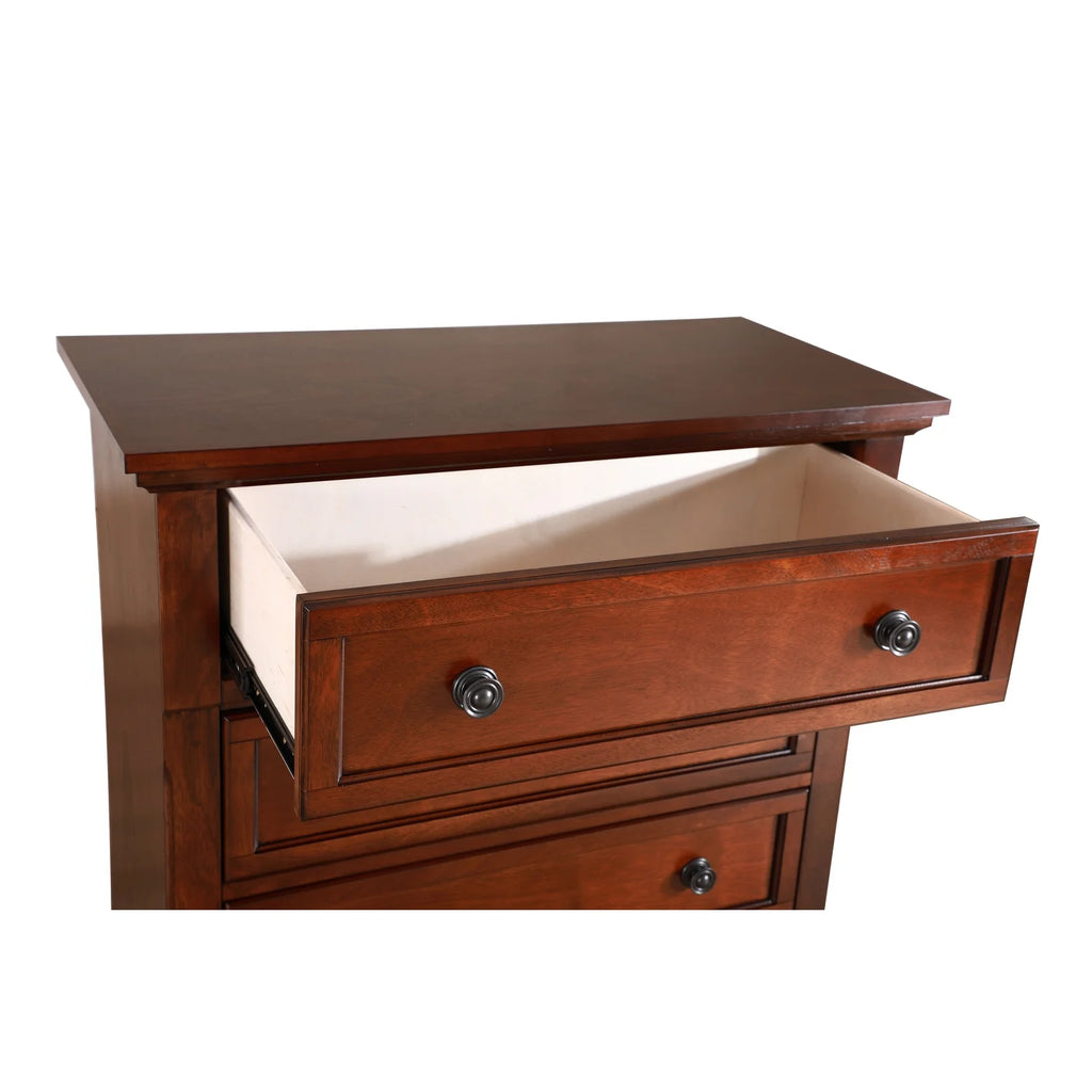 Cherry 5 Drawer Chest R7576