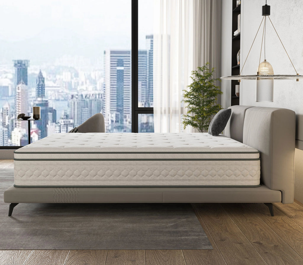 Queen 12 inch Cooling-Gel Memory Foam Innerspring Mattress N19928