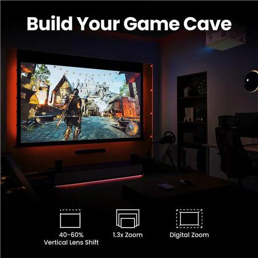 True 4K UHD HDR 4LED 3300 Lumens Gaming Projector R3085