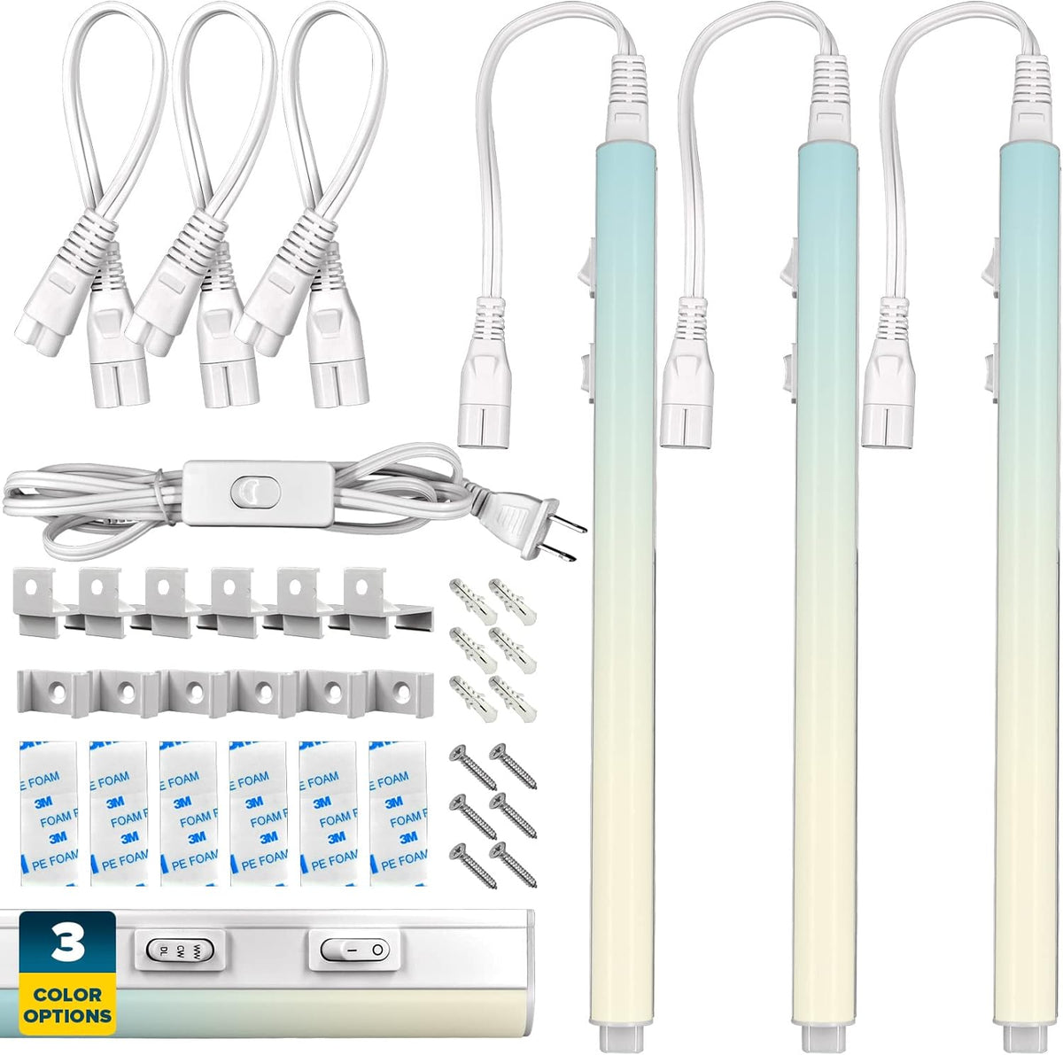 34 Inch 3 PCS LED Under Cabinet Light Kit T284647