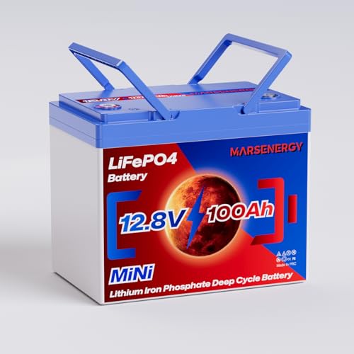 12V 100Ah Lifepo4 Battery, Bci Group 24, Built-In 100A Smart BMS I76962