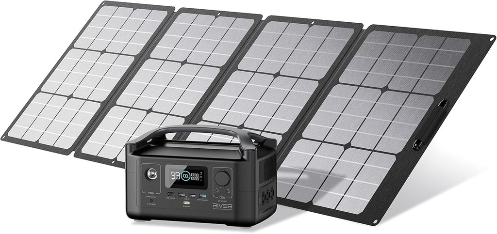 Portable Power Station 288Wh with 110W Solar Panel E52419