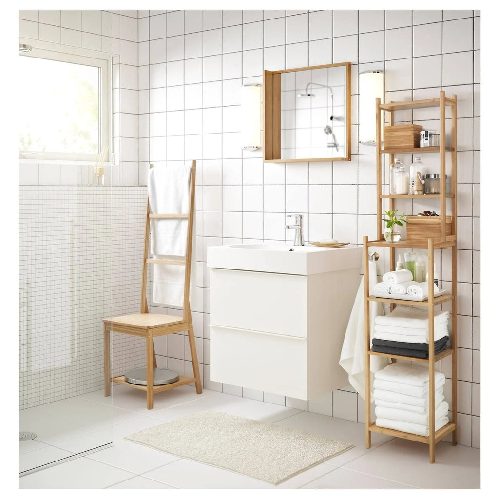 Sink Cabinet with 2 Drawers, High Gloss White B326605