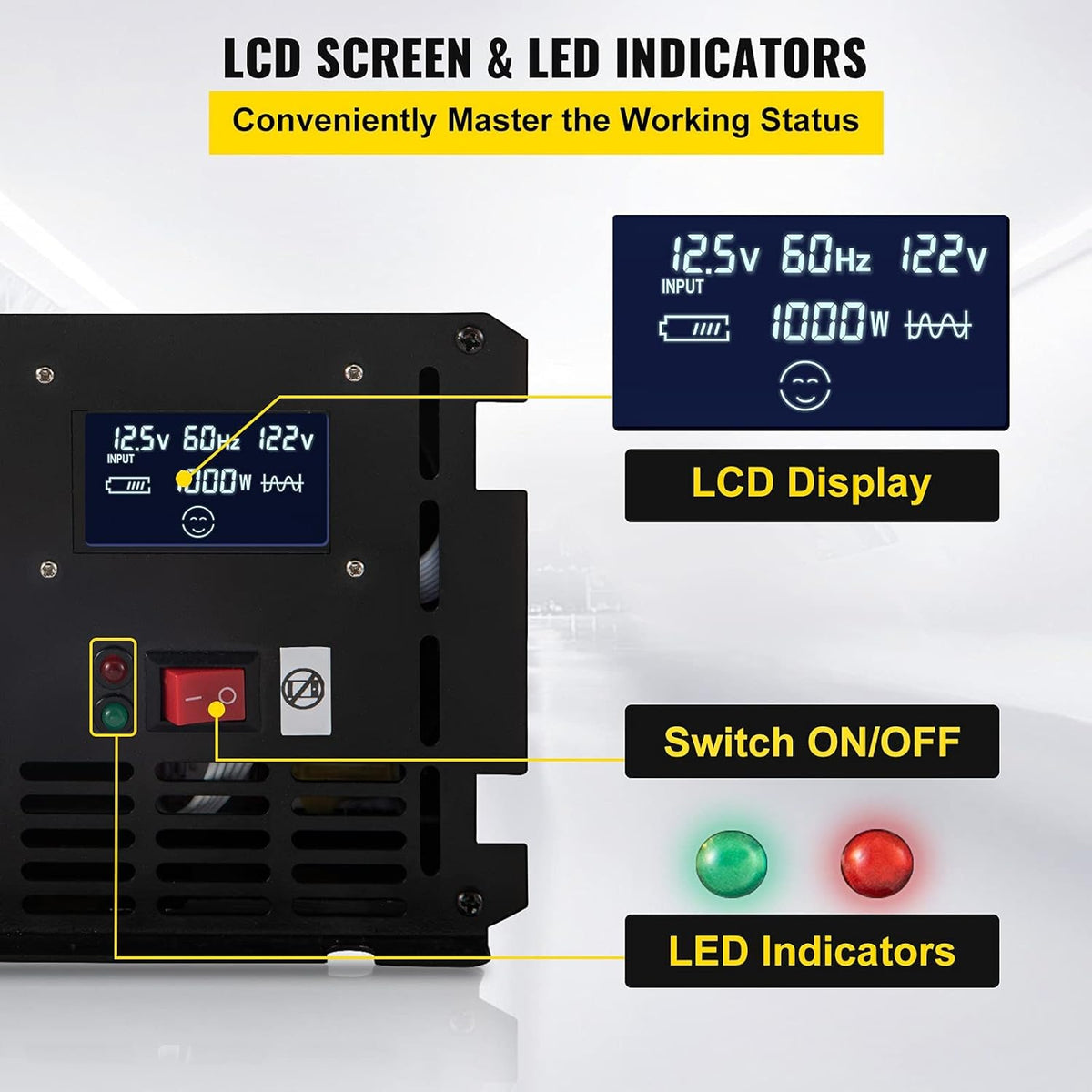 2000W Modified Sine Wave Power Inverter W9016