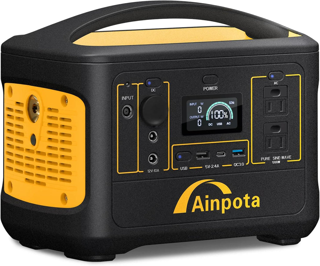 300W Portable Power Station 278Wh Lithium Battery with 110V AC Outlets B602327