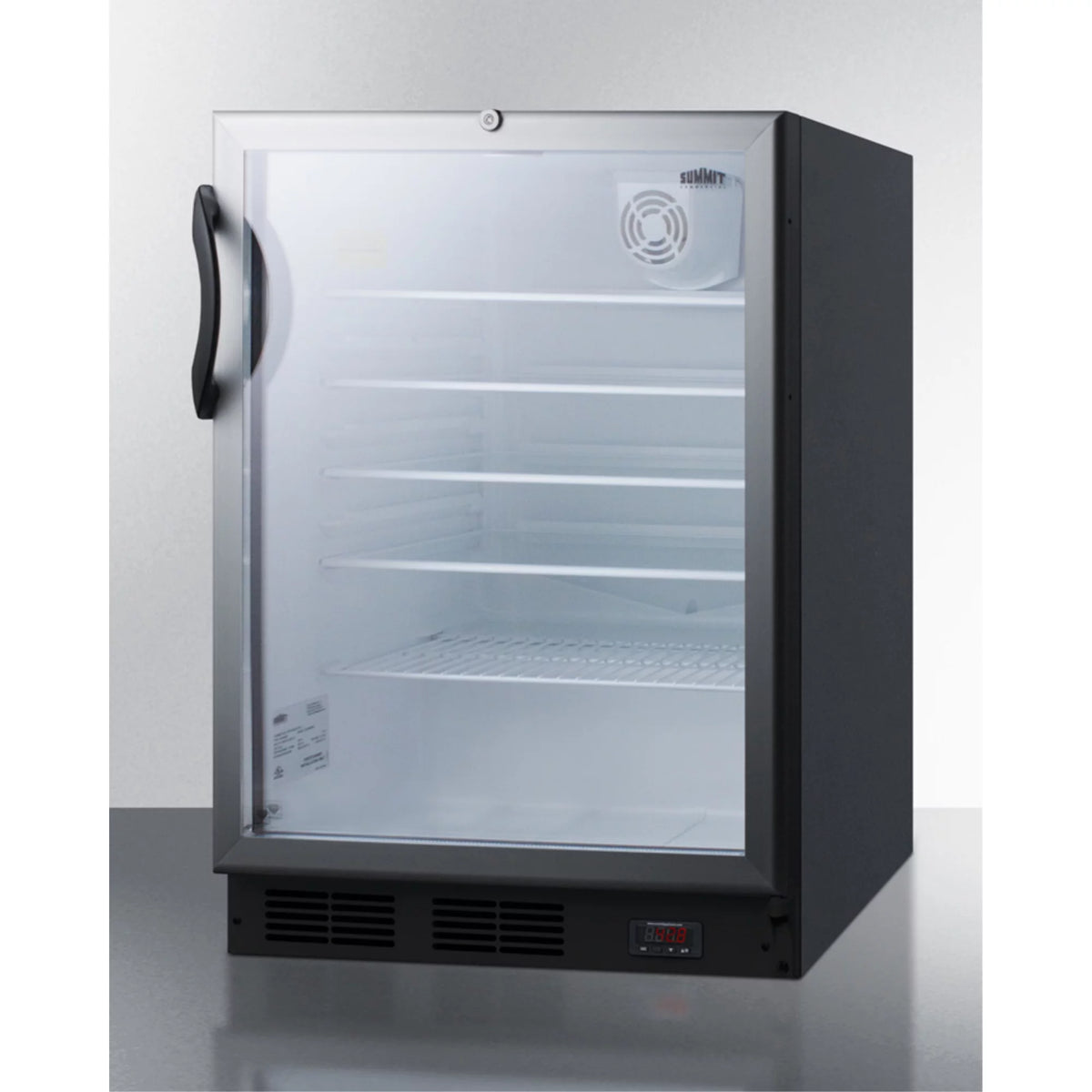 Built-in ADA Compliant Glass Door Beer and Wine Refrigerator with Lock Q779