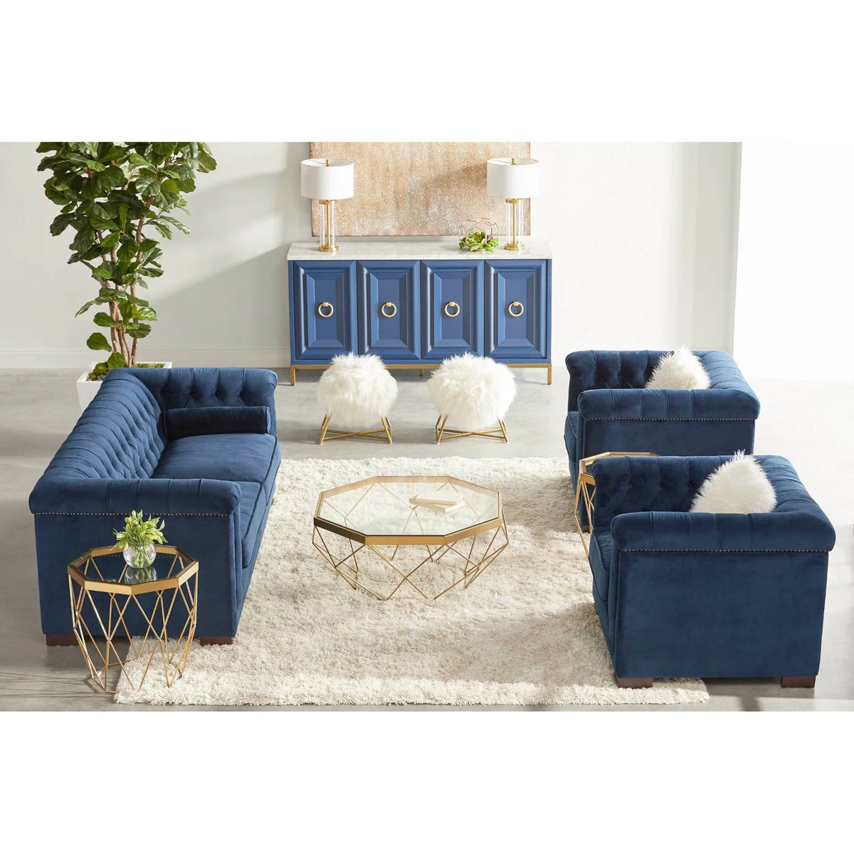 Gray Wood Sideboard M271433