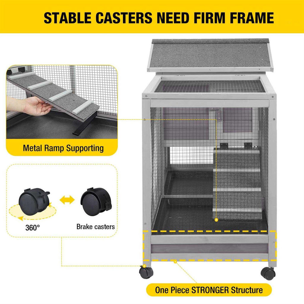 Rabbit Hutch with 3 Pull Out Tray T37589