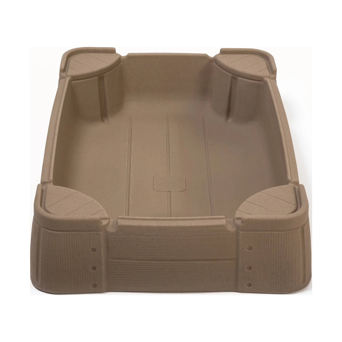 Brown Plastic Kids Sandbox with Cover R5915