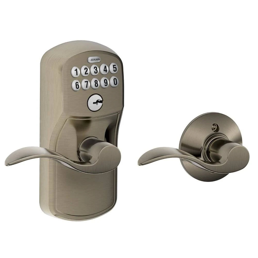 Antique Pewter Accent Keypad Lever with Plymouth Trim S368