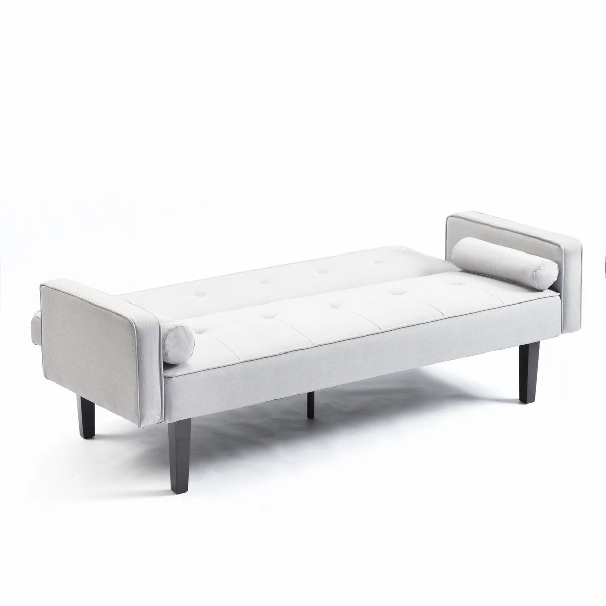 Linen Futon Sofa Bed with Armrests Y24154
