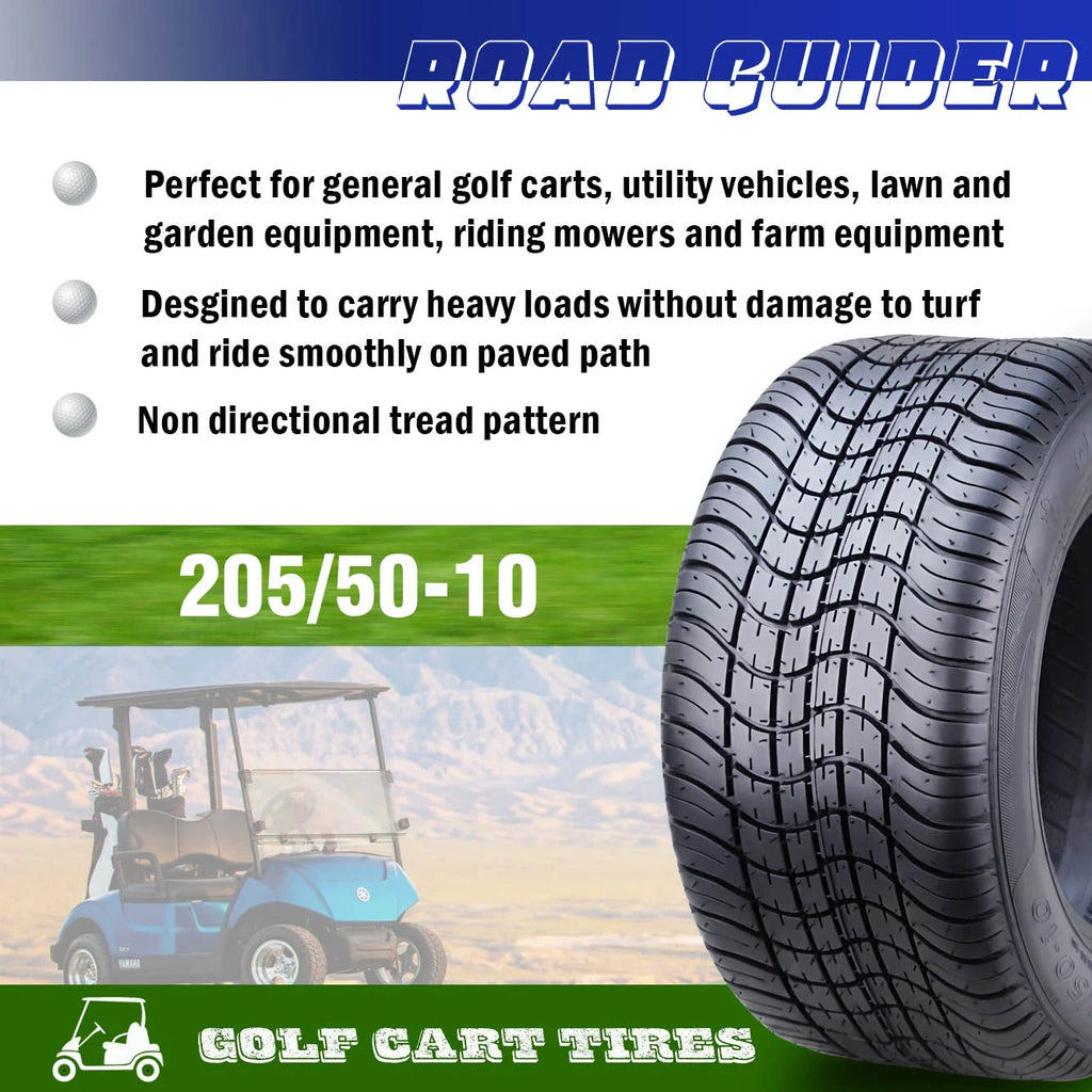 205/50-10 4 Ply Golf Cart ATV Tires W7520