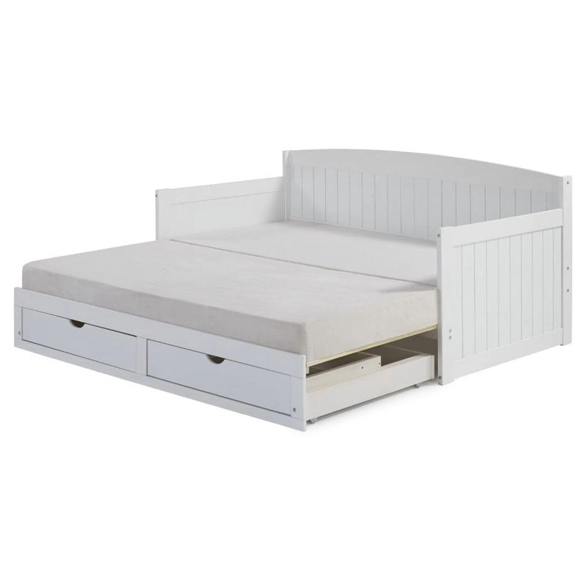 White Wood Daybed with King Conversion Z823664
