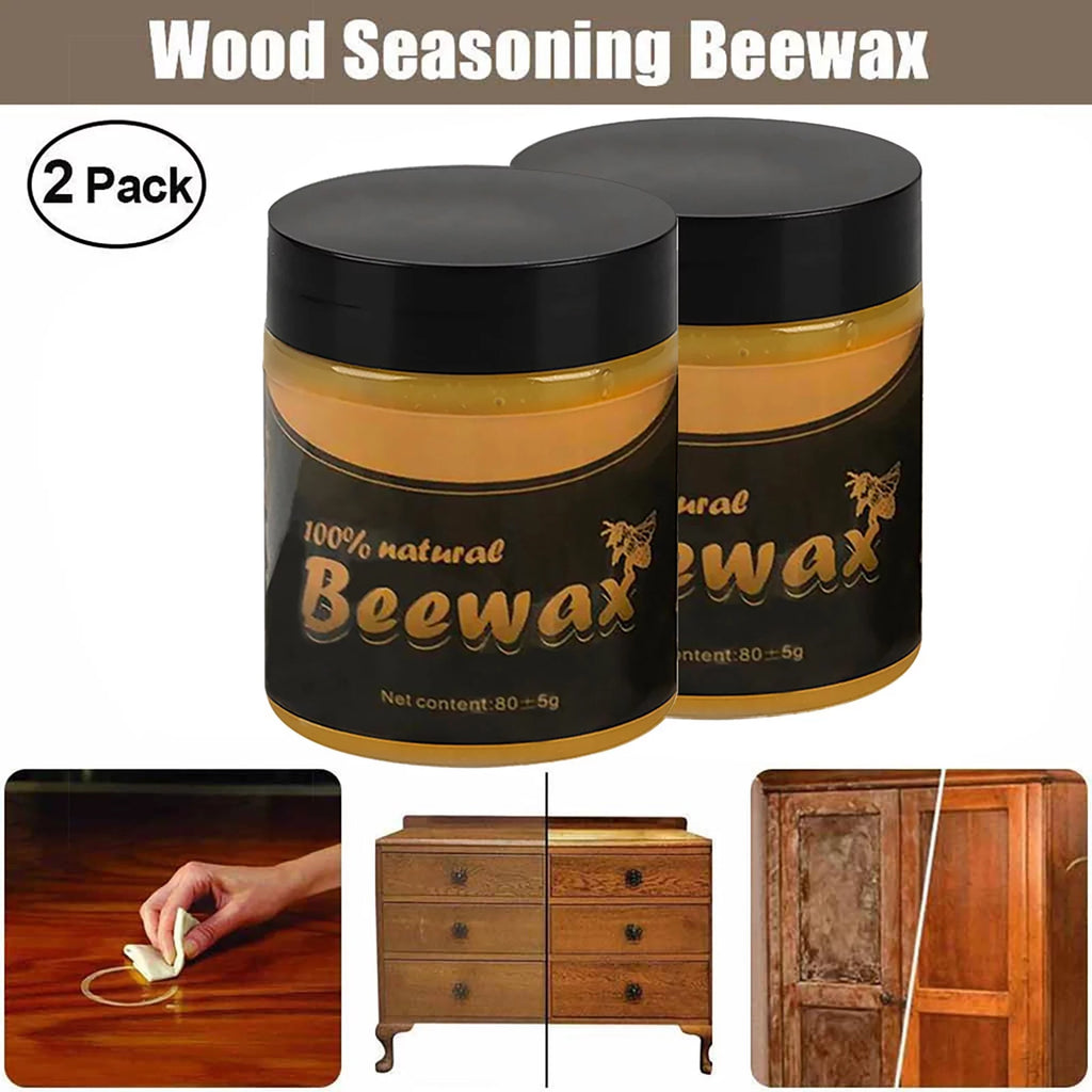 Wood Seasoning Beewax Furniture Care 2pc M289728
