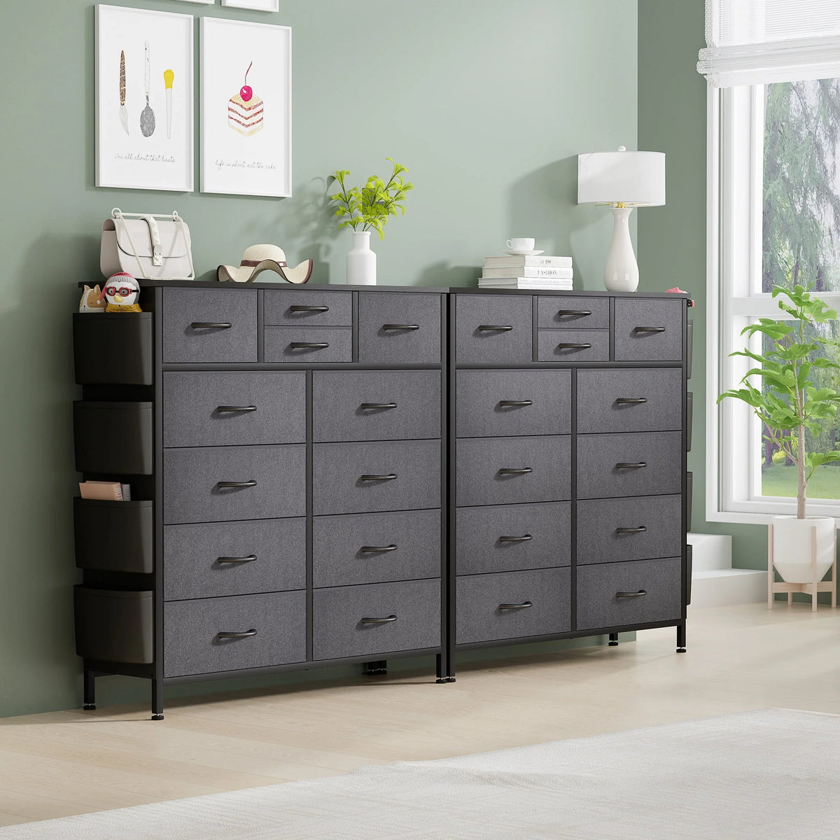 12 Drawer Fabric Dresser B68488