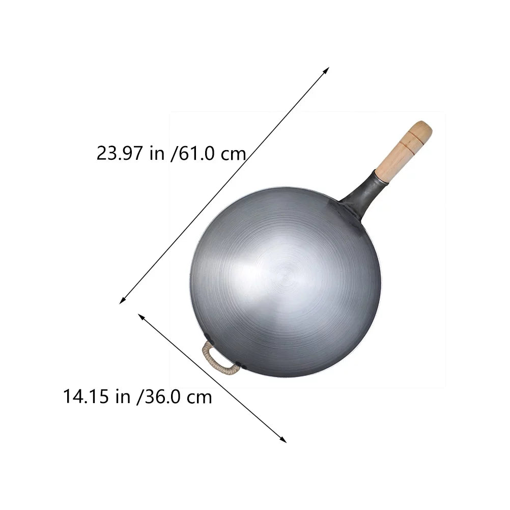 Stainless Steel Single Handle Wok Q3304
