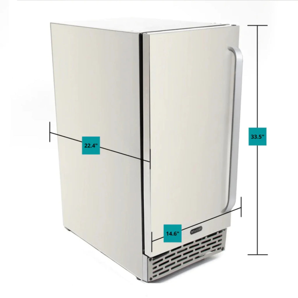 15 Wide Indoor/Outdoor Stainless Steel Beverage Refrigerator H585
