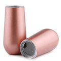 Stainless Steel 6 Ounce Insulated Champagne Flutes Set N8203