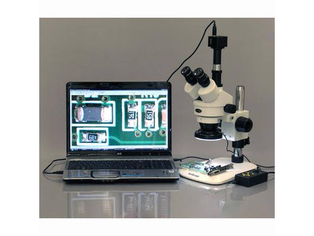 3.5X-45X Zoom Stereo Microscope with 144-LED and 1.3MP Digital Camera Q294728
