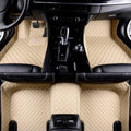 Custom Car Floor Mats Full Coverage All Weather Non-Slip Leather Floor Liners Black S155262