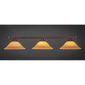 3 Light Billiard Bar with Linen Glass Shade Y9395