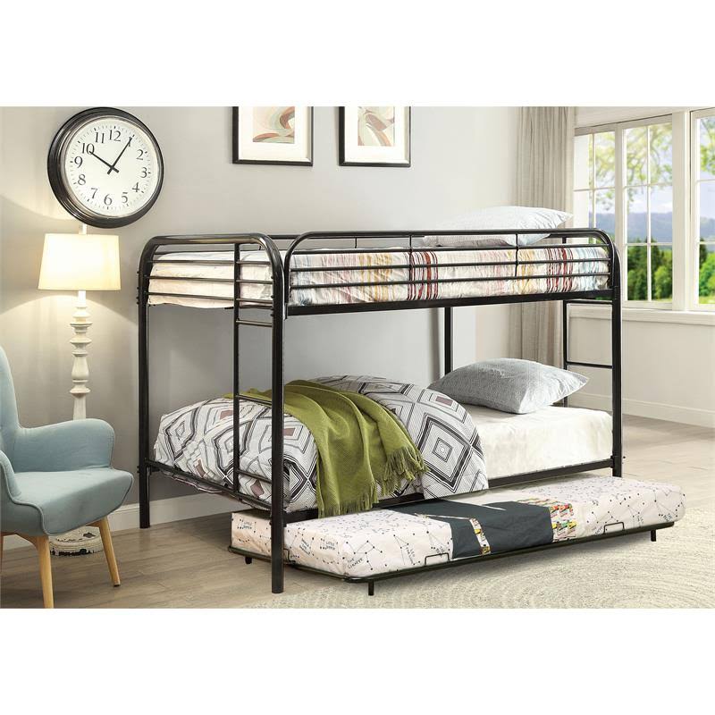 Black Full Metal Youth Trundle T6639