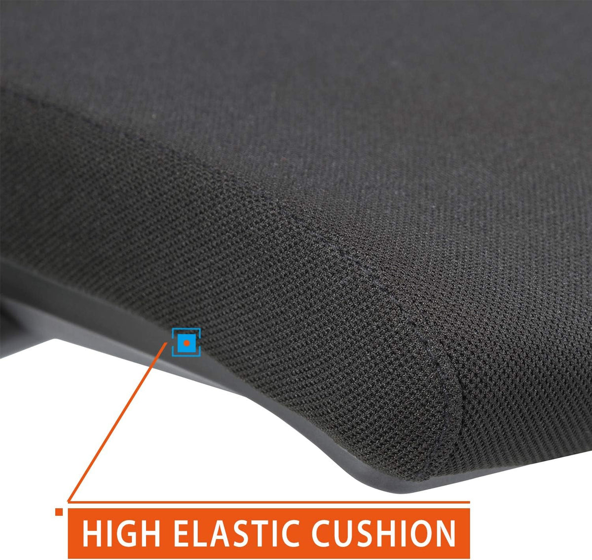 Black Mesh Stack Chairs with Caster Wheels and Arms 2 Pack B922490