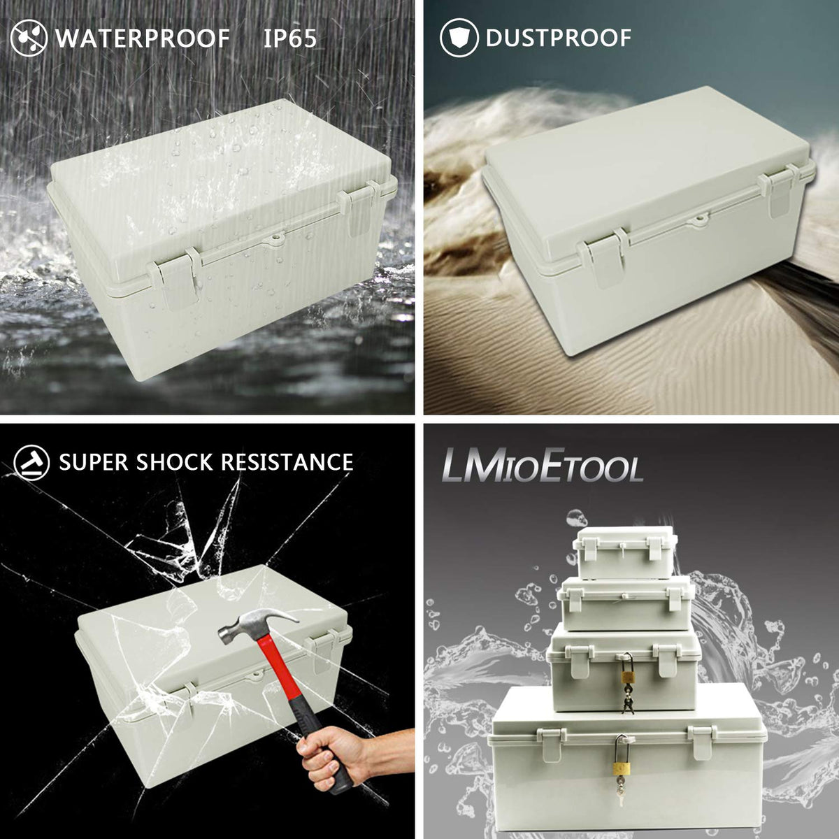 ABS Plastic IP65 Waterproof Electrical Enclosure Junction Box X847