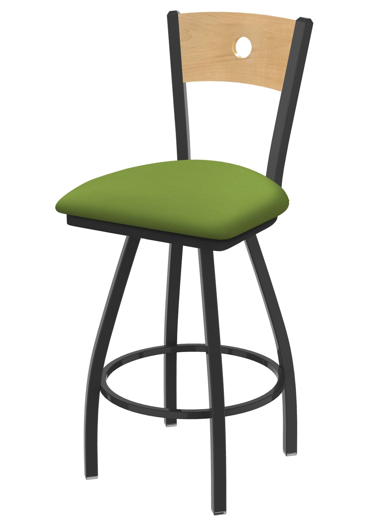 Swivel Counter Stool with Pewter Finish N352