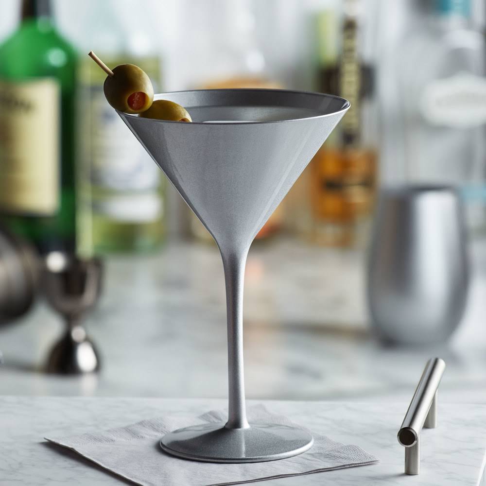 8.5 oz. Silver Martini Glass Y54734