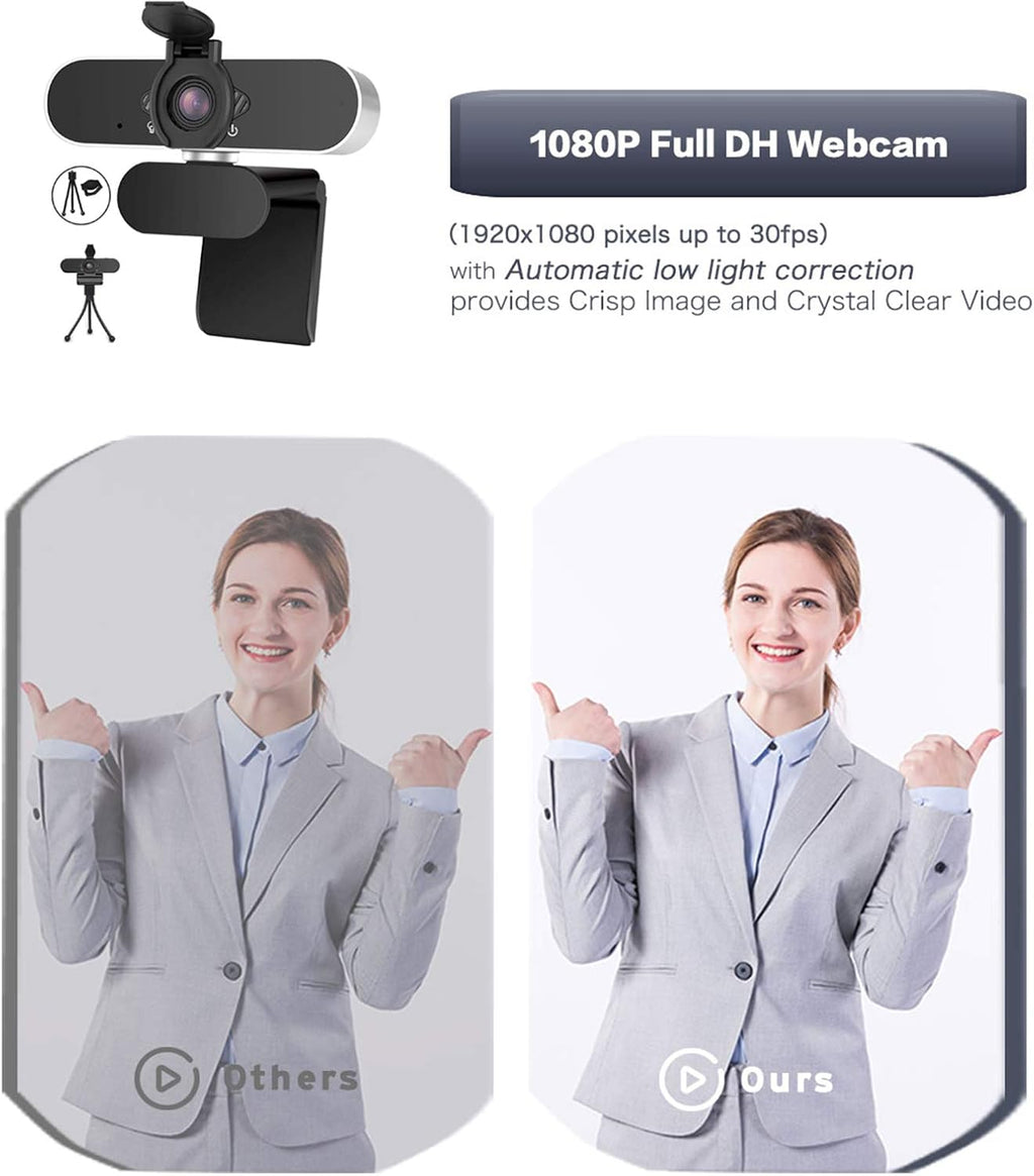 1080p HD USB Webcam with Microphone Pack of 2 R765