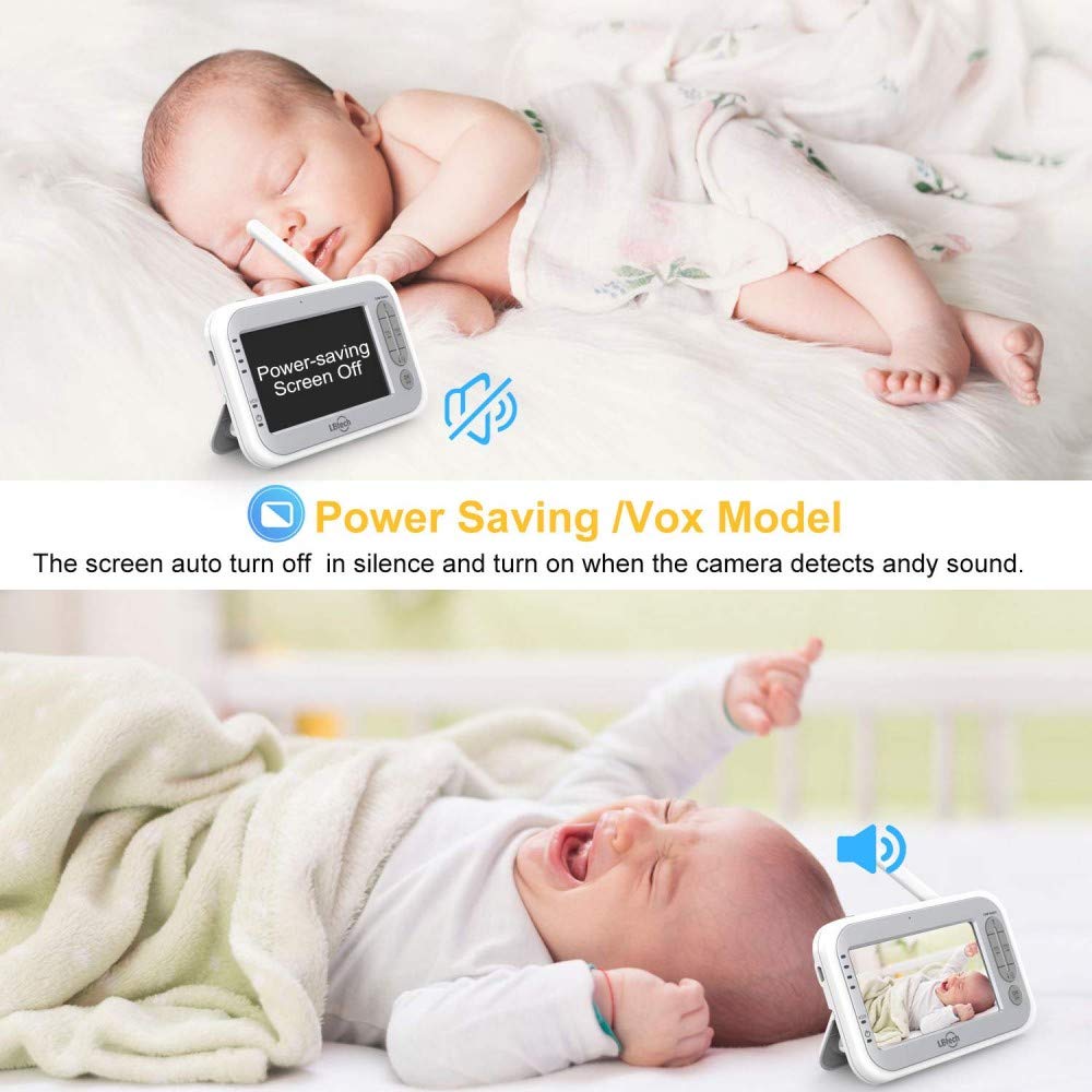 Video Baby Monitor with Two Cameras and 4.3 LCD W923