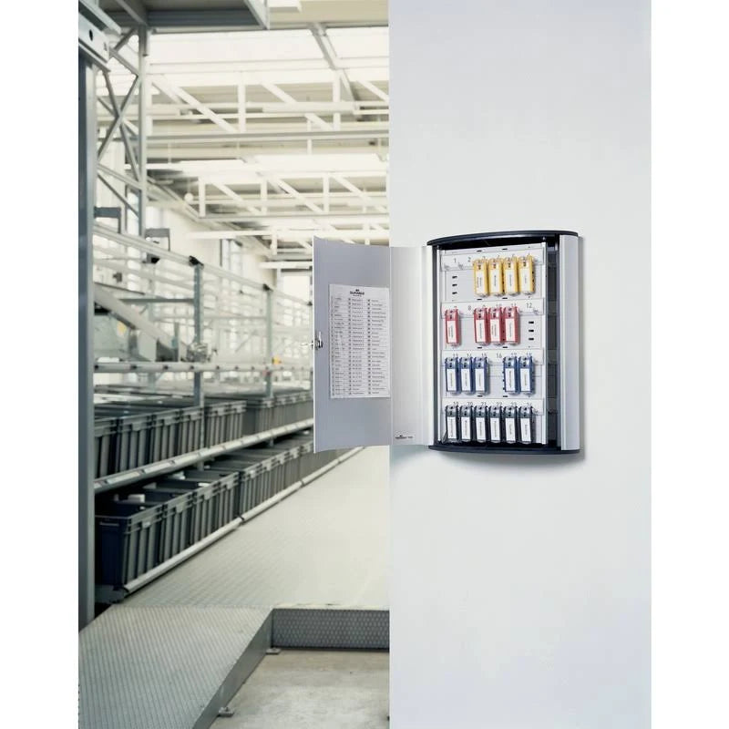 72-Key Brushed Aluminum Key Cabinet D4629