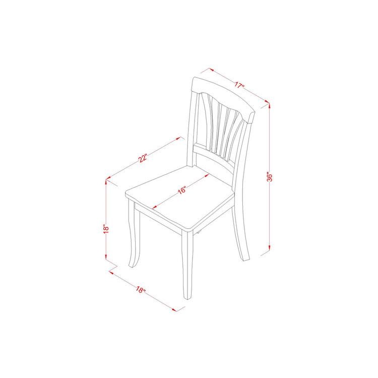 5pc White Rectangular 60 inch Table and 4 Chairs N7773