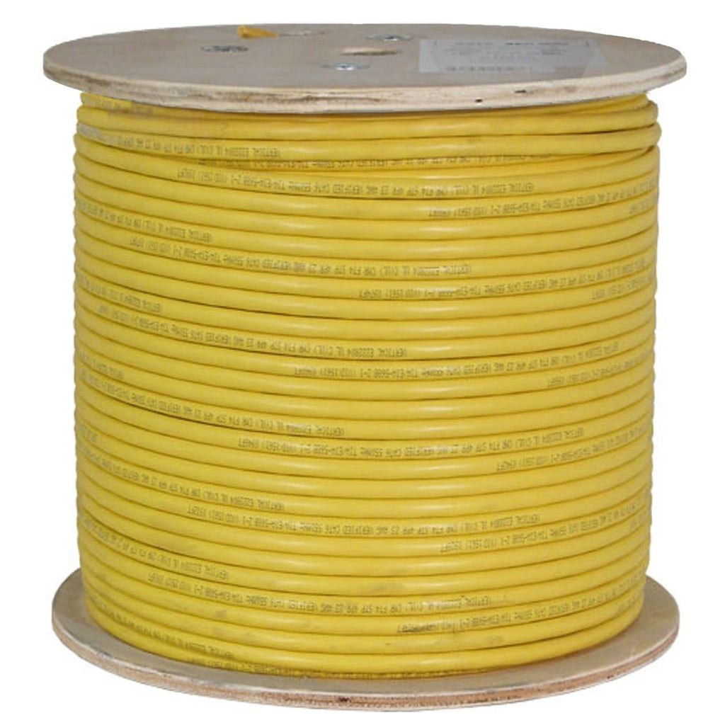 Cat6a UTP 23AWG Solid Bare Copper 1000ft Yellow Ethernet Cable Q160579