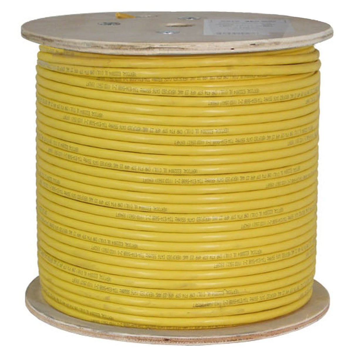 Cat6a UTP 23AWG Solid Bare Copper 1000ft Yellow Ethernet Cable Q160579