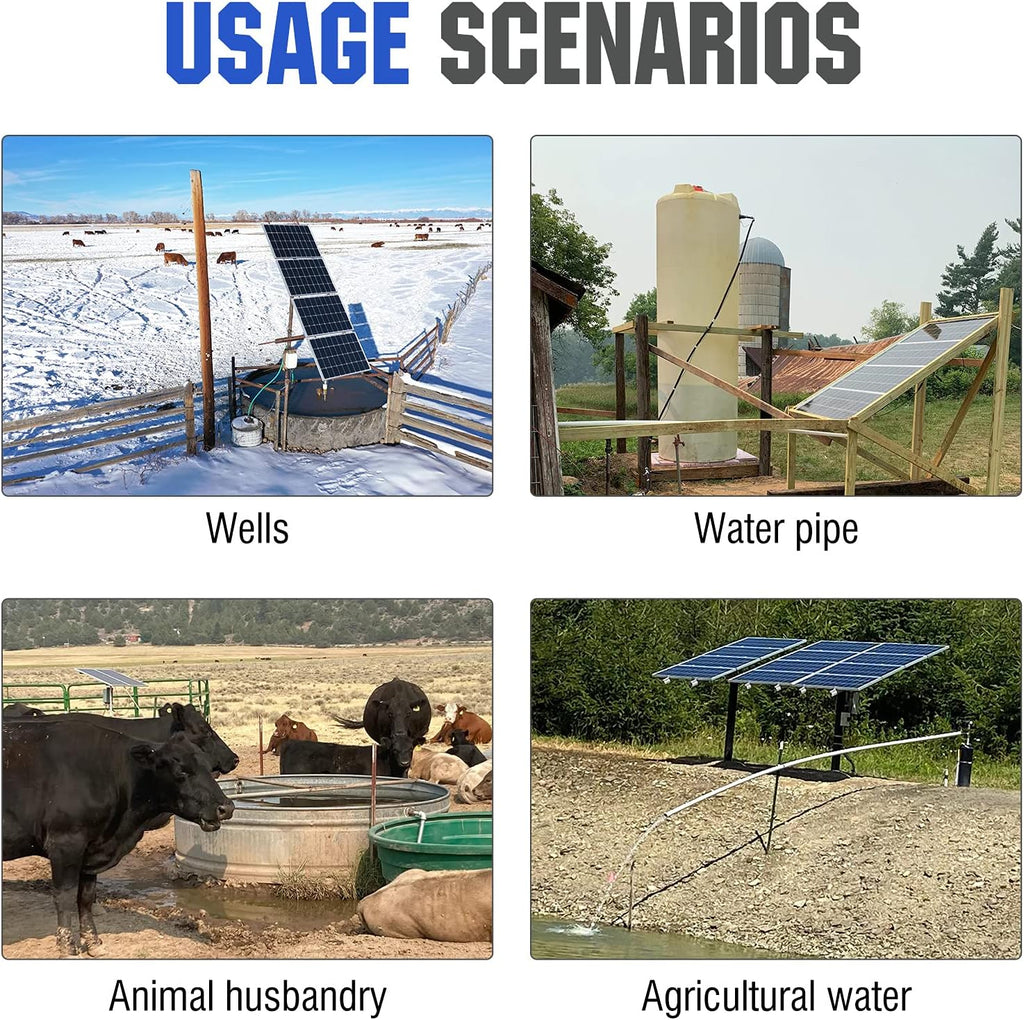 24V 400W Submersible Solar Well Pump Kit H934278