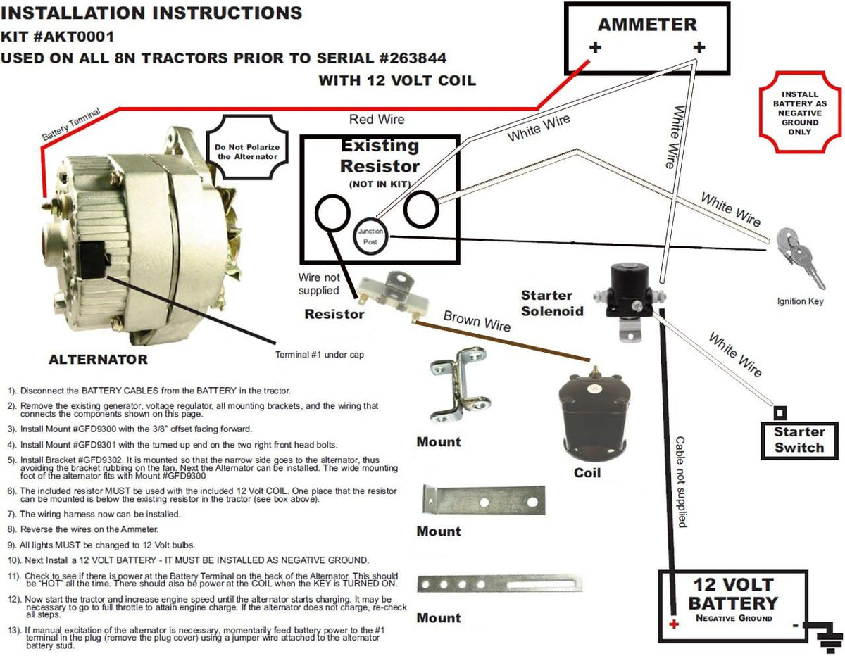Alternator Conversion Kit E9323