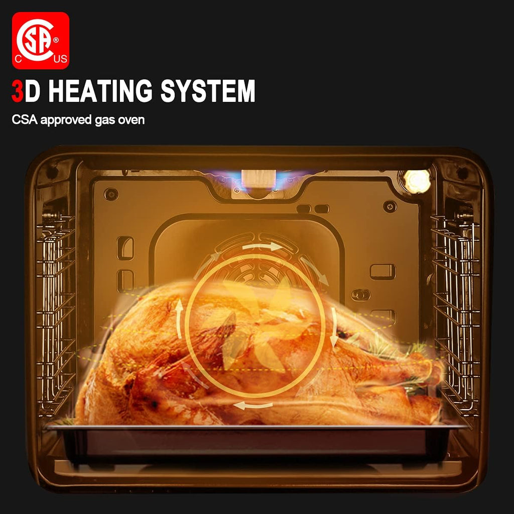 24 Built-in Natural Gas Single Wall Oven with Rotisserie C27799